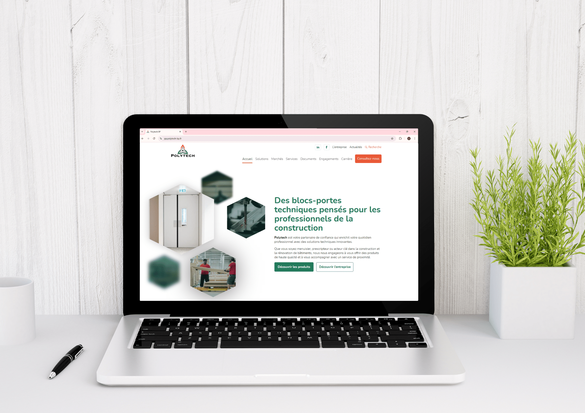 site polytech sur ordinateur